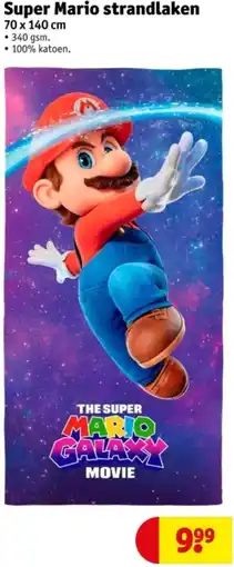 Kruidvat Super Mario strandlaken aanbieding