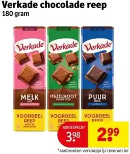 Kruidvat Verkade chocolade reep aanbieding