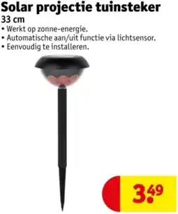 Kruidvat Solar projectie tuinsteker aanbieding