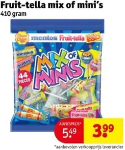 Kruidvat Fruit-tella mix of mini's aanbieding