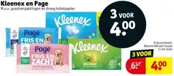 Kruidvat Kleenex en Page aanbieding