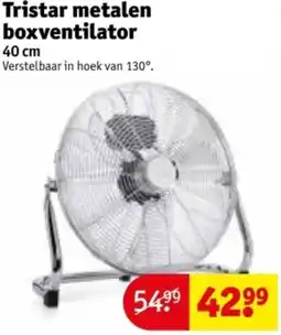 Kruidvat Tristar metalen boxventilator aanbieding