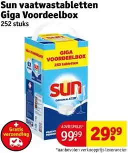 Kruidvat Sun vaatwastabletten Giga Voordeelbox aanbieding