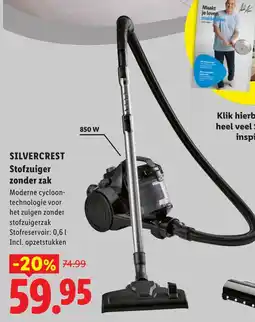 Lidl Silvercrest Stofzuiger zonder zak aanbieding