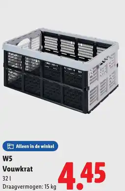 Lidl W5 Vouwkrat aanbieding