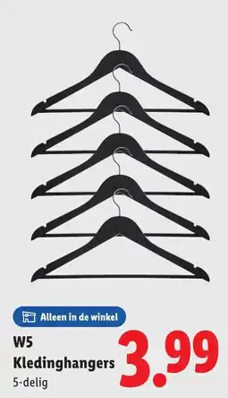 Lidl W5 Kledinghangers aanbieding