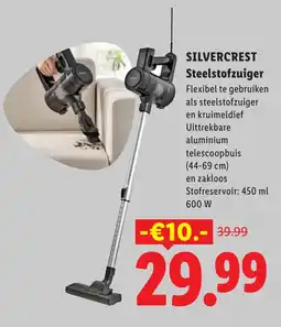 Lidl Silvercrest steelstofzuiger aanbieding
