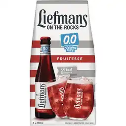 Albert Heijn Liefmans On the rocks 0.0 4-pack aanbieding
