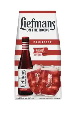 Albert Heijn Liefmans On the rocks 4-pack aanbieding