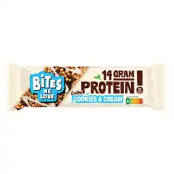 Albert Heijn BitesWeLove Protein bar cookies & cream aanbieding
