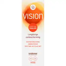 Albert Heijn Vision Every day suncare zonbescherming spf50 aanbieding