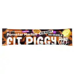 Albert Heijn Fit Piggy Proteïnereep pornstar Martini aanbieding