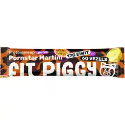 Albert Heijn Fit Piggy Proteïnereep pornstar Martini aanbieding