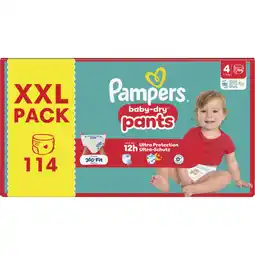 Albert Heijn Pampers Baby-dry pants maat 4 XXL pack aanbieding