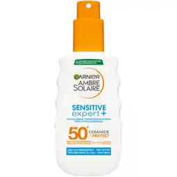 Albert Heijn Ambre Solaire Sensitive expert+ spray spf50 aanbieding