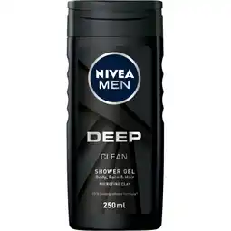 Albert Heijn NIVEA Men deep clean shower gel aanbieding