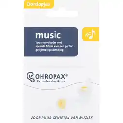 Etos Ohropax Music Oordopjes aanbieding