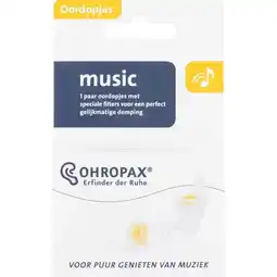 Etos Ohropax Music Oordopjes aanbieding