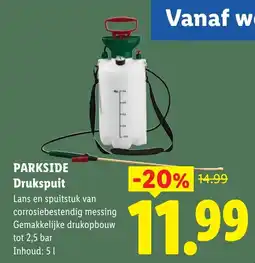 Lidl Parkside Drakspuit aanbieding