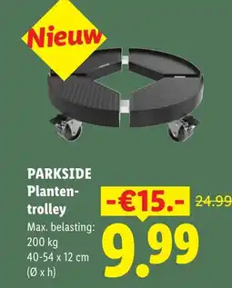 Lidl Parkside Planten trolley aanbieding