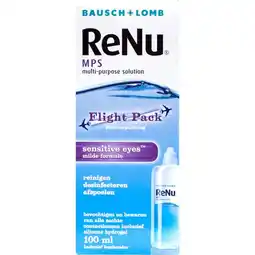 Etos Bausch + Lomb ReNu MPS Flight Pack Sensitive Eyes 100 ML aanbieding
