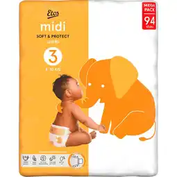 Etos Etos Luiers Midi Maat 3 Jumbo Pack 94 Stuks aanbieding