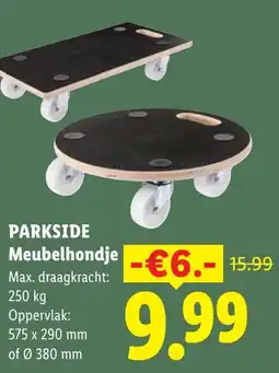 Lidl Parkside Meubelhondje aanbieding