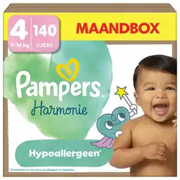 Etos Pampers Harmonie Maandbox Luiers Maat 4 9-14 KG 140 stuks aanbieding
