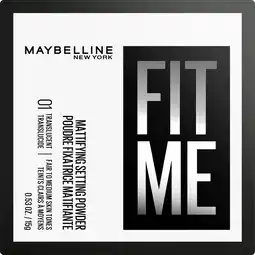 Etos Maybelline New York Fit Me Loose Powder 01 Translucent aanbieding