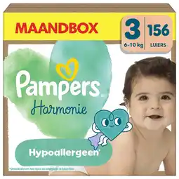 Etos Pampers Harmonie Maandbox Luiers Maat 3 6-10 KG 156 stuks aanbieding