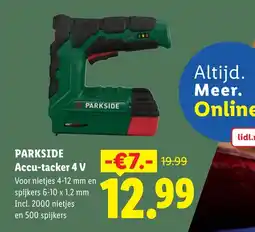 Lidl Parkside Accu-tacker 4 V aanbieding