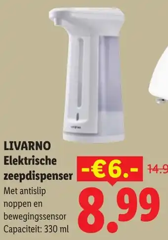 Lidl Livarno Elektrische zeepdispenser aanbieding