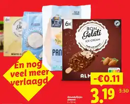 Lidl Amandelijsjes almond aanbieding