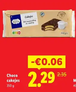 Lidl Choco cakejes aanbieding