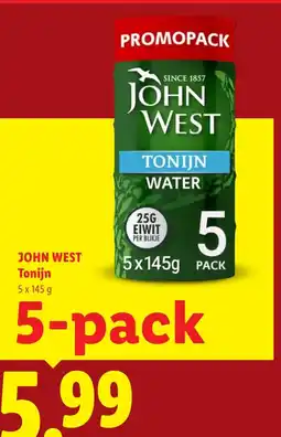 Lidl John west Tonijn aanbieding