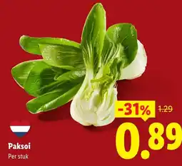 Lidl Paksoi aanbieding