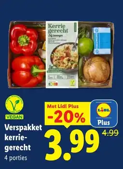 Lidl Verspakket kerrie gerecht aanbieding