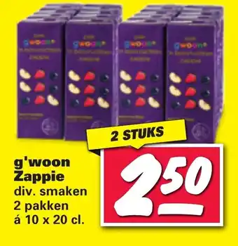 Nettorama G'woon zappie 10 x 20cl aanbieding