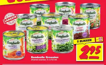 Nettorama Bonduelle groenten 5 x 212ml aanbieding