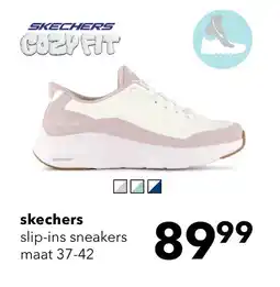 Scapino Skechers Slip-ins Cozy Fit dames sneakers roze wit aanbieding