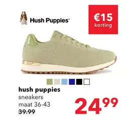 Scapino Hush puppies sneakers dames groen aanbieding