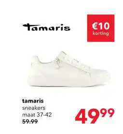 Scapino Tamaris dames sneakers wit aanbieding