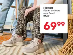 Scapino Skechers Slip-ins: BOBS Arch Comfort dames sneakers beige aanbieding