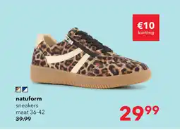 Scapino Natuform dames sneakers met luipaardprint bruin aanbieding