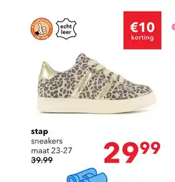 Scapino Stap meisjes sneakers met panterprint aanbieding