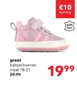 Scapino Groot leren babyschoenen paars roze aanbieding