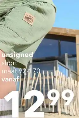 Scapino Unsigned jongens mousseline short groen aanbieding