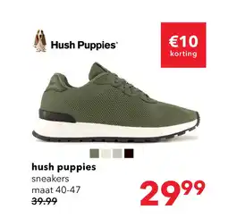 Scapino Hush Puppies heren sneakers groen aanbieding