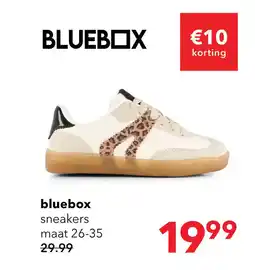 Scapino Blue Box meisjes sneakers wit met panterprint aanbieding