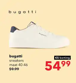 Scapino Bugatti heren sneakers wit aanbieding